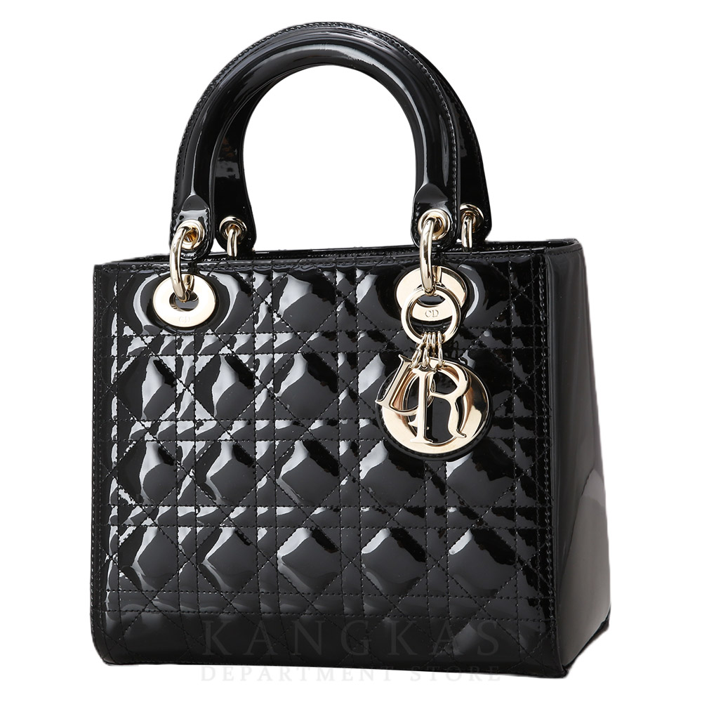 CHRISTIAN DIOR(USED)크리스찬디올 레이디디올 페이던트 미듐 블랙